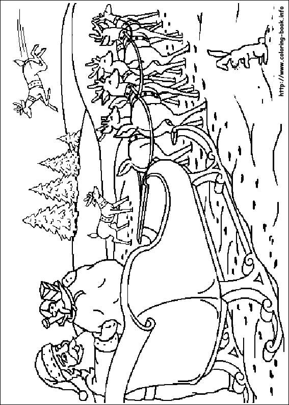 Plansa de colorat cu Iarna 4 265
